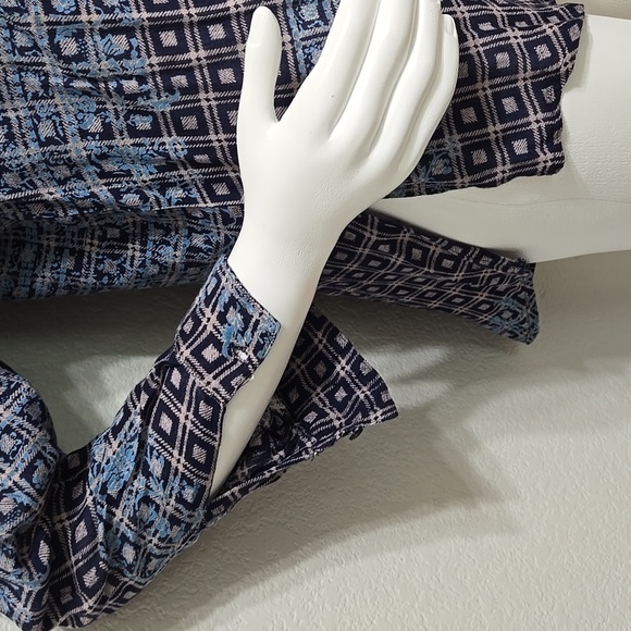 Free People Caravan Printed Blue Tunic Shirt Dize XS - Picture 5 of 9